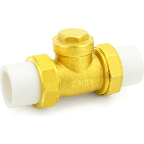 1 pièce Clapet anti-retour en laiton avec PPR, clapets anti-retour unidirectionnels 3/4" BSP pour systèmes de drainage et systèmes de canalisations industrielles (1/5)