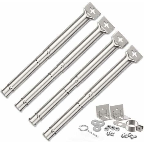 Brûleur Universel 30,5 à 44,5 cm pour FirePlus,Char-Broil,Brûleur réglable Pièces de Rechange,Barbecue au gaz Universel Brûleurs de Tube réglables (1/4)