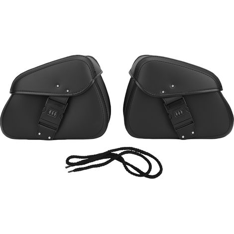Sac de selle de moto en cuir PU, capacité de 16l, résistant à la pluie, multifonctionnel, avec serrure de remplacement pour V STAR 250.