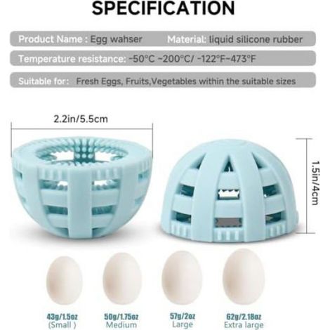 Brosse À Œufs - Silicone Alimentaire - Poils Souples - Pour Œufs Frais - 2 Pièces (1/5)