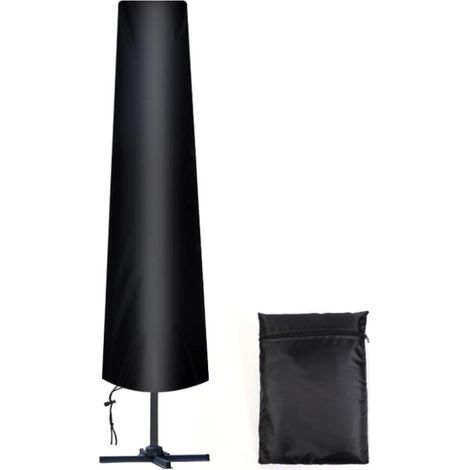 Housse Parasol Droit Ø 300 cm, 210D Oxford Housse de Protection pour Parasol avec Sac de Rangement, Résistant aux Intempéries, aux UV, à la Neige (1/5)