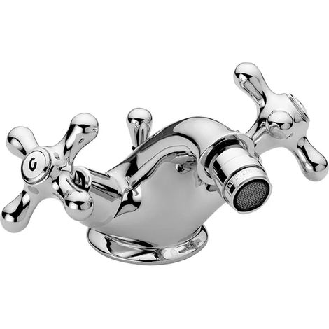 Miscelatore bidet Paffoni in ottone cromato con piletta di scarico inclusa (1/2)