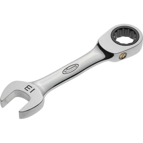 Clé mixte à cliquet ∙ courte ∙ V2827 ∙ Profil à 12 pans extérieurs, Profil à 6 pans extérieurs ∙ Taille 13 mm (1/4)