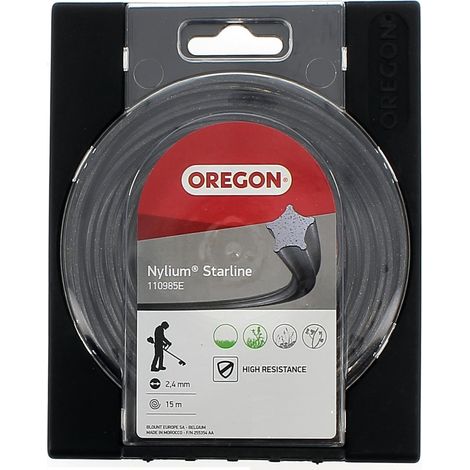 Filo da taglio 2,4 mm per decespugliatore Nylium Starline OREGON - 15 metri