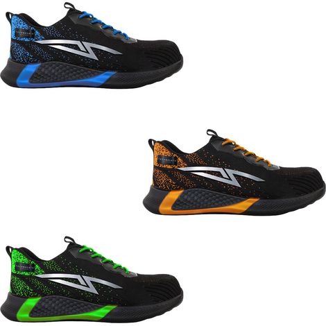 Scarpe antinfortunistiche basse Technosafe Neon Shock Low S3 SR ESD - 41 - Arancione
