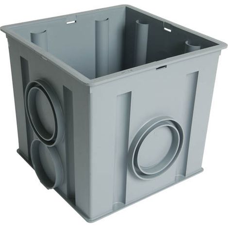 Nicoll – Regard Ø100 - 125 pour eaux pluviales 30x30x30 – Corps monobloc en polypropylène – Accès direct pour maintenance – Réhaussable avec RERETX