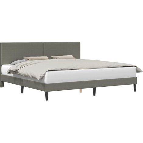 Maison Exclusive - Struttura del letto Grigio Chiaro 200 x 200 cm Tessuto in Cords (1/5)