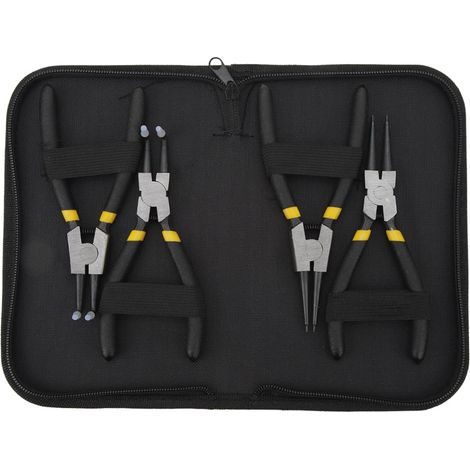 Jeu de pinces multifonctions, 6", acier/noir, pour bricolage (1/5)