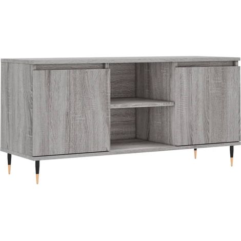 vidaXL Mobile Porta TV Grigio Sonoma 104x35x50 cm in Legno Multistrato (1/5)
