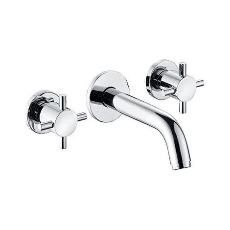 Bozz mitigeur de lavabo 3 trou s mural 180 mm