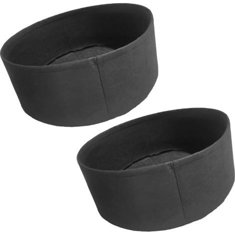 Lot de 2 sacs de plantation pour légumes et fleurs, 70 x 30 cm noir, sacs de culture de jardin peu encombrants, légers et portables pour les petites cours (1/4)