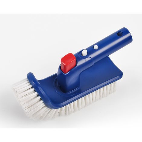 Tête de Brosse Piscine, Tête de Brosse de Piscine Rotative à 180 Degrés, Brosse pour Piscine Carrelages, Sols, Murs, Brosse de Nettoyage pour Piscines avec Poignée, pour Salle de Bain, Spa, Cuisine (1/5)
