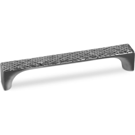 Bügelgriff MATHIS BA 160 mm Aluminium Eisen antik mit Flechtwerk Vintage inkl. Schrauben (1/2)