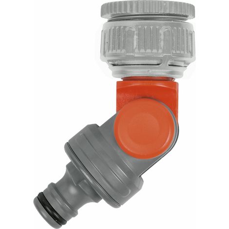 GARDENA SB-Winkelhahnstück für 26,5 mm (G 3/4)-Wasserhahn mit 33,3 mm (G 1)-Gewinde, für 21 mm (G 1/2)-Wasserhahn mit 26,5 mm (G 3/4)-Gewinde (1/5)