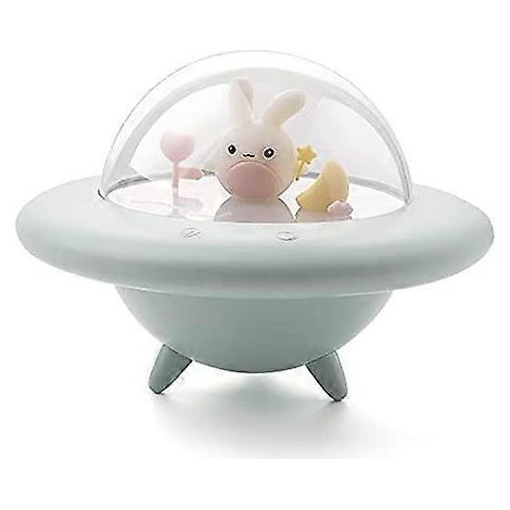 Veilleuse LED 2024 pour enfants, veilleuse lapin vaisseau spatial mignon, veilleuse bébé jaune avec télécommande et contrôle tactile (1/5)