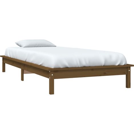 Giroletto senza Materasso Ambra 90x200cm Legno Massello vidaXL (1/4)