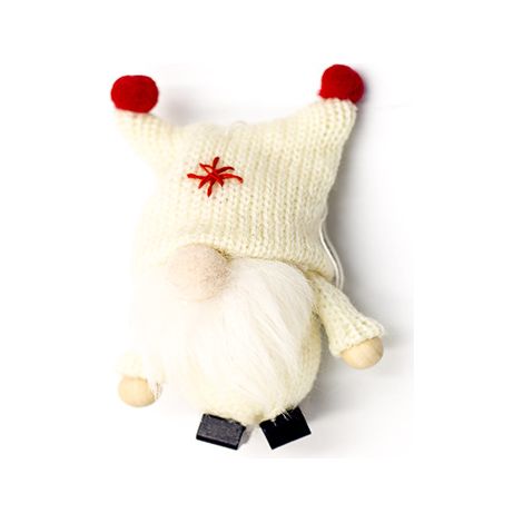 Ornements d'arbre de Noël, poupées de Noël Père Noël suédois scandinave Ornement d'arbre de Noël suédois en peluche Gnome scandinave Ornement de Noël Père Noël Pagne d'arbre de Noël(beige) (1/5)