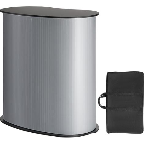 Comptoir de salon portable, 49 x 94 cm, pour exposition, foire, événement, stand promotionnel pliable, usage polyvalent