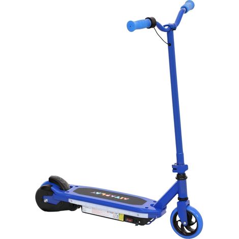 Electric Scooter for Kids 6-14 Years, with Colourful Lights, Blue