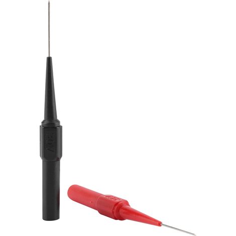 Paar isolierte Messspitzen für Multimeter, rote und schwarze Stechnadeln (1/5)