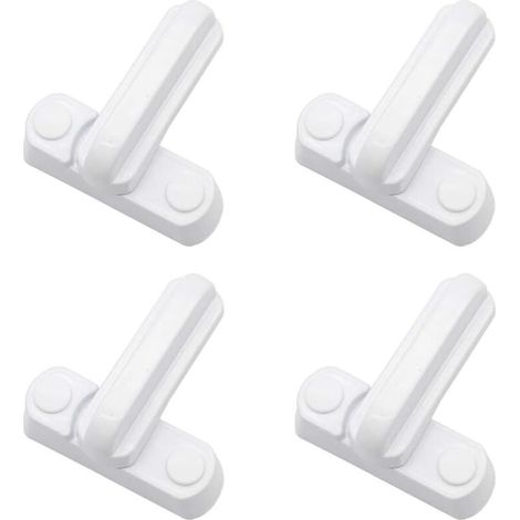 Lot de 4 Serrures Loquets Bloque Poignee Scurit Domestique Supplmentaire Remplacement Pour Maison Portes Placards Fentres (1/5)