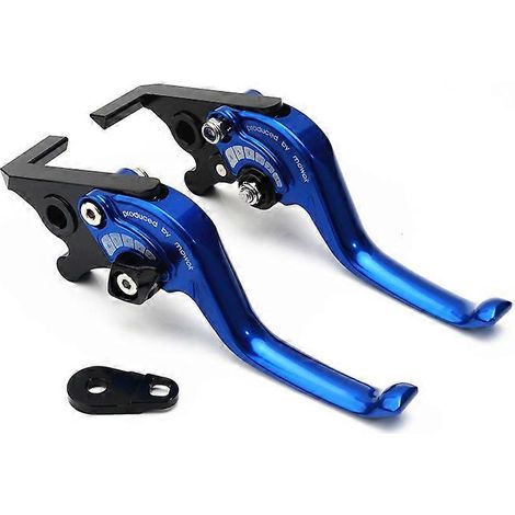 Accessoires moto adaptés à la Spring Breeze 150SC : frein à deux doigts court en alliage d'aluminium modifié, klaxon, embrayage (bleu avec stationnement). (1/5)