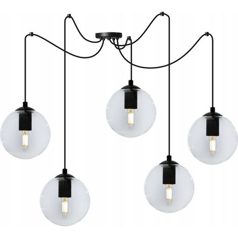 LED-Glaskugel-Deckenleuchte „Spinne“ (1/5)