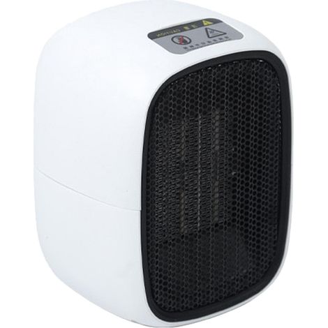 Radiateur électrique portable 500W - Petit chauffage PTC à chaleur rapide pour bureau et chambre, sécurité anti-surchauffe