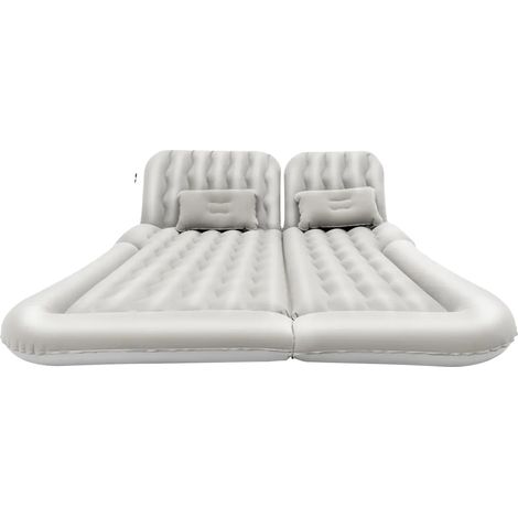 Matelas de voiture, lit de voyage gonflable, kit d'accessoires complet, gris (1/2)