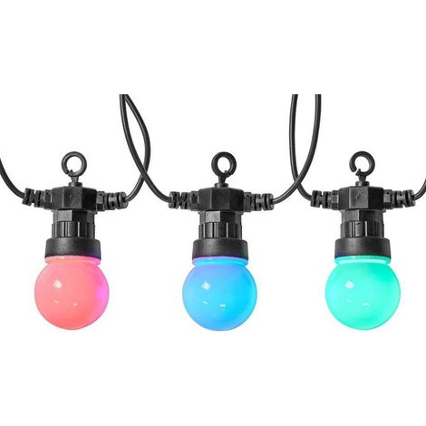 Nedis SmartLife guirnalda luminosa exterior negra 10 m