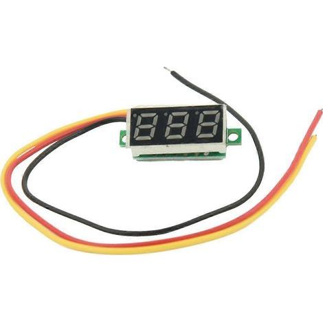 Digital Voltmeter DC 0-100V LED Panel 3-Digital With 3 Wires Red (1/4)