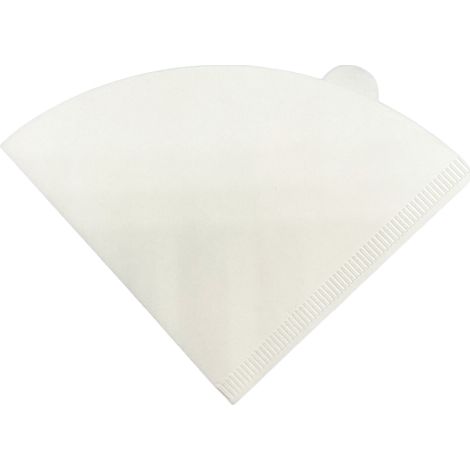 Konisches Kaffeefilterpapier, Einwegfilterpapier, geeignet für 1 bis 2 Tassen Kaffee, 50 Blatt weißes Papier. (1/5)