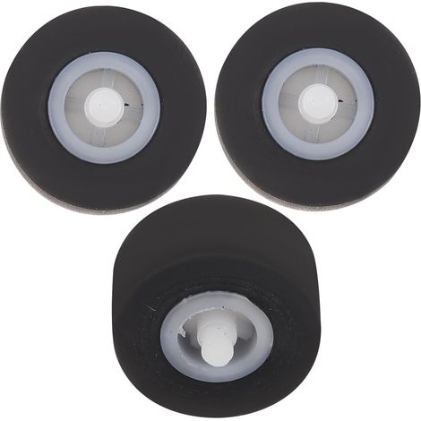 Rouleau Pinceur Robuste en Plastique Noir pour Magnétophone, 3 Pièces, Force de Pression Renforcée Accessoire pour Enregistreur Audio et Vidéo (1/5)