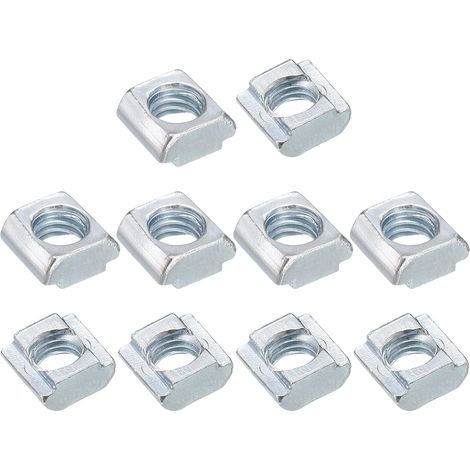 50pcs T Fente Boulons 2020 Série Coulissant T Écrous (Argent) (1/5)