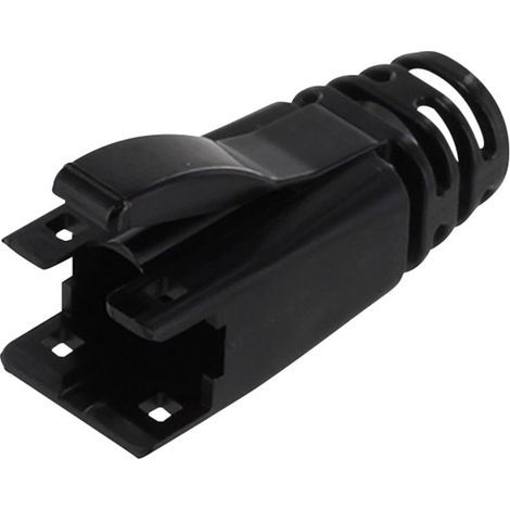 Passe-câble anti-pliage avec loquet de protection BEL Stewart Connectors 39200-872 RJ45 noir 1 pc(s)