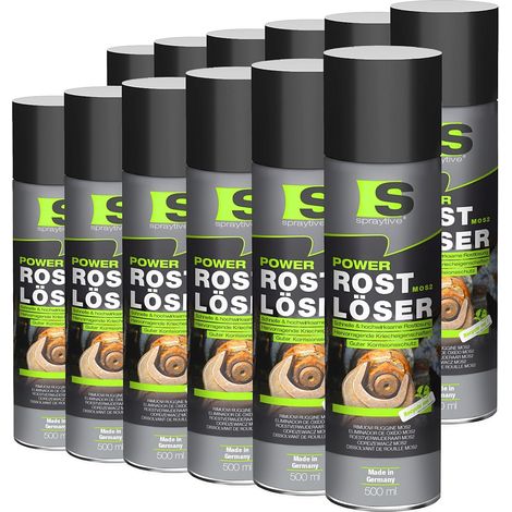 Spraytive 12x 500ml Power Rostlöser MoS₂ – Kriechöl mit Festschmierstoff – Rostentferner, hochkriechend & korrosionsschützend (1/5)
