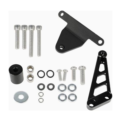 Montagehalterung aus Titan für Lineal, kompatibel mit dem Lenkungsdämpfer der Honda CB750 Hornet750. (1/2)