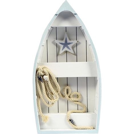 MAURY'S LINEA MARINA BARCA DA ARREDO 34 X 16 X H7 CM