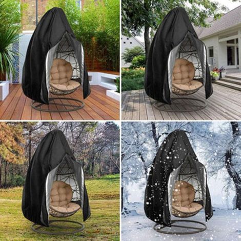Housse - Fauteuil Suspendu - 190 X 115 Cm - Imperméable - Pour Mobilier De Jardin En Rotin Ou Osier - 1 Piece (1/5)