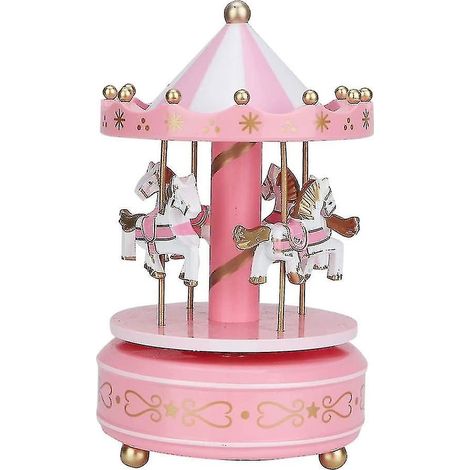 Boîte à musique carrousel, décoration de Noël, cadeau de mariage ou d'anniversaire (1/4)