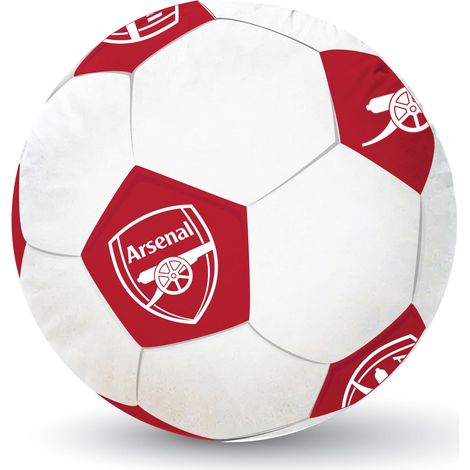 Coussin Rond de Ballon de Football, Coussin Blanc Ultra Doux avec Blason de Football, Parfait pour n'importe Quelle Chambre, sur Le canapé 25 x 25 cm (1/5)