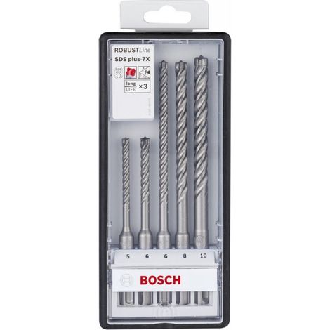 Juego de broca SDS-plus plus-7x 5-unidades 5/6/6/8/10mm Bosch