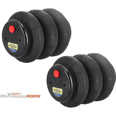 2X Bolsas de Suspensión Neumática 2600LBS Triple Bellows universales for Trucks (1/5)