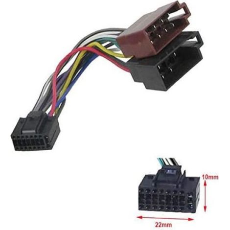 Adaptateur ISO Autoradio - - 16 pin - Compatible avec Alpine - Universel - Voiture (1/3)