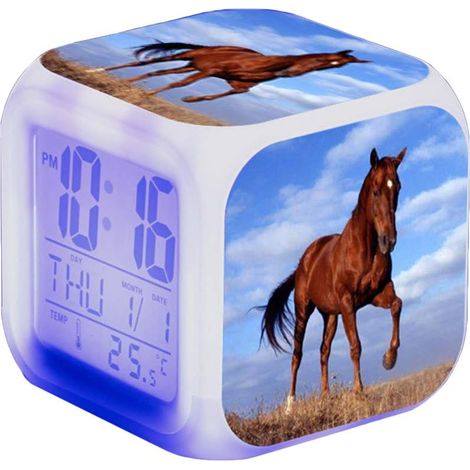 Réveil cheval - Alarme animale LED Avec lumière Brillant dans la (1/5)