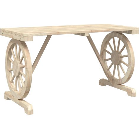 Tavolo da Giardino 115x55x65 cm in Legno Massello di Abete vidaXL (1/5)