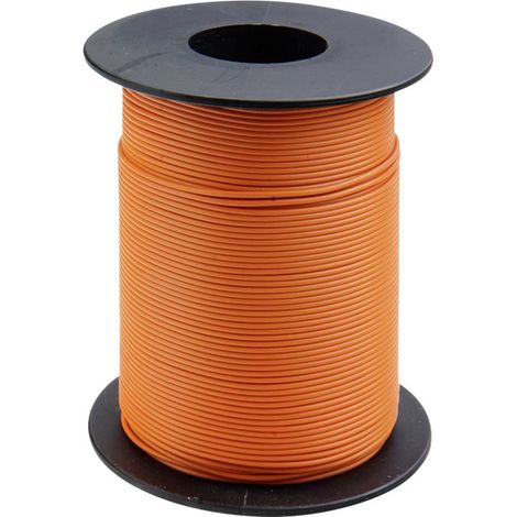 Donau Elektronik 119-17 Cavo per cablaggi 1 x 0.14 mm² Arancione 100 m
