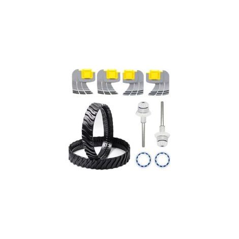 Chenilles de Remplacement Noir Nettoyeur Piscine Pneu Piste Roue R0526100 Compatible avec Zodiac Baracuda MX6/MX8 Nettoyage de Piscine Creusée