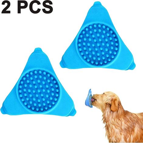 Tapis de léchage pour animaux, 2 pièces Tapis d'alimentation lente pour chiens, Tapis de léchage pour le bain des animaux, Tapis de léchage en silicone pour chiens, Tapis de léchage avec ventouse pour (1/5)