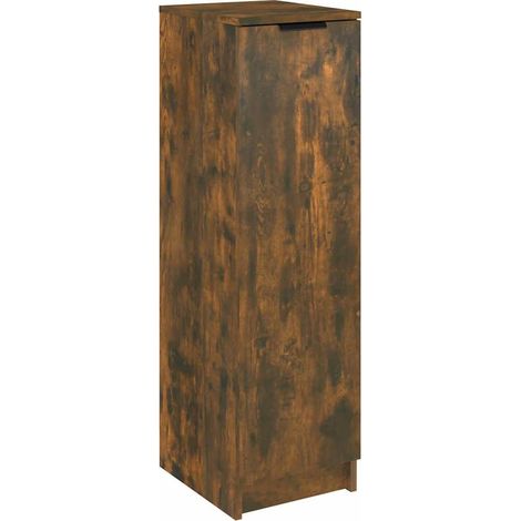 Maison Exclusive - Scarpiera Rovere Fumo 30x35x100 cm in Legno Multistrato (1/5)